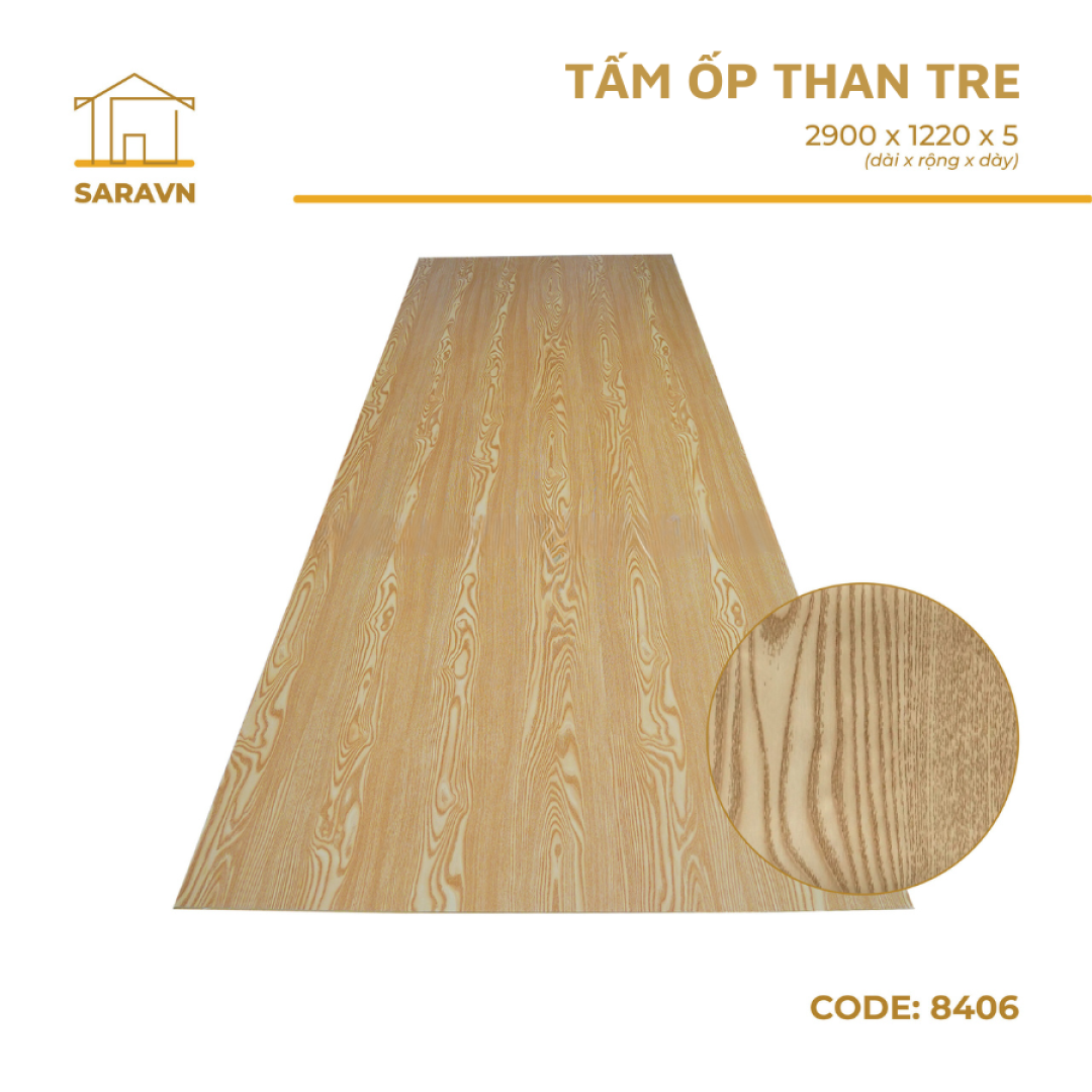Tấm ốp than tre 8406